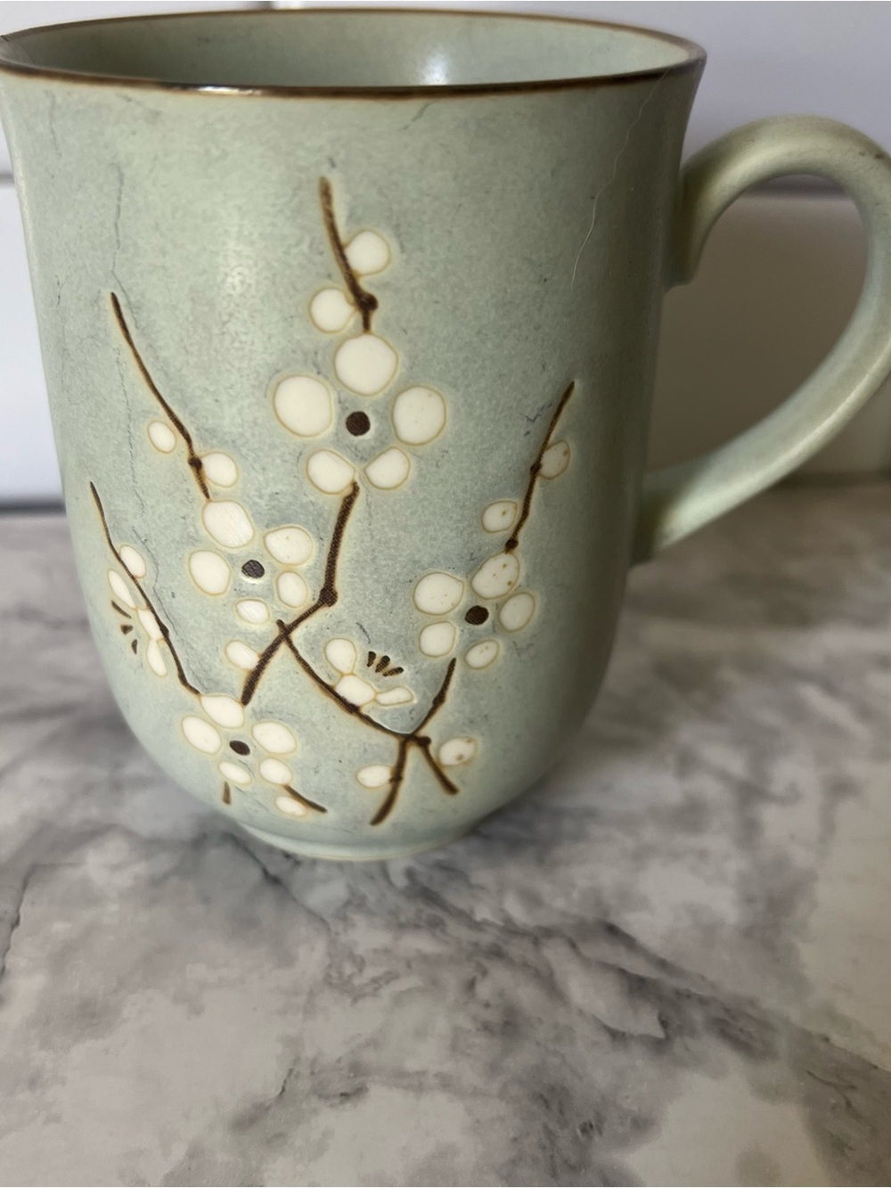 Ceramic Floral Accent Mug
